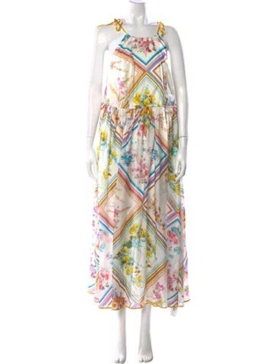 Pre-owned Zimmermann Silk Long Dress W/ Tags In White