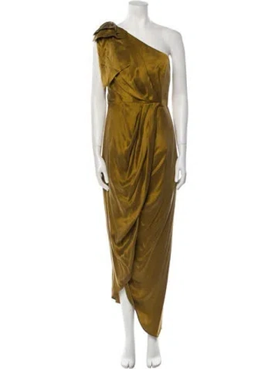 Pre-owned Zimmermann Silk Long Dress In Yellow