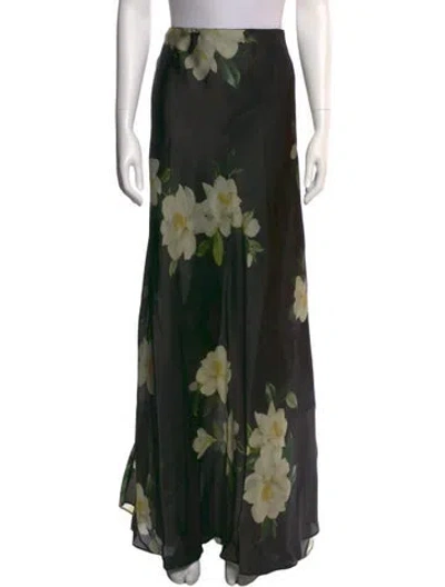 Pre-owned Zimmermann Silk Long Skirt In Black