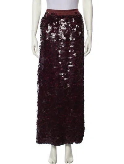 Pre-owned Zimmermann Silk Long Skirt In Purple