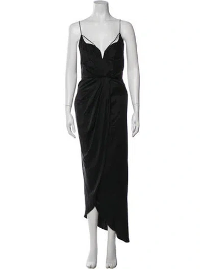 Pre-owned Zimmermann Silk Midi Length Dress In Black