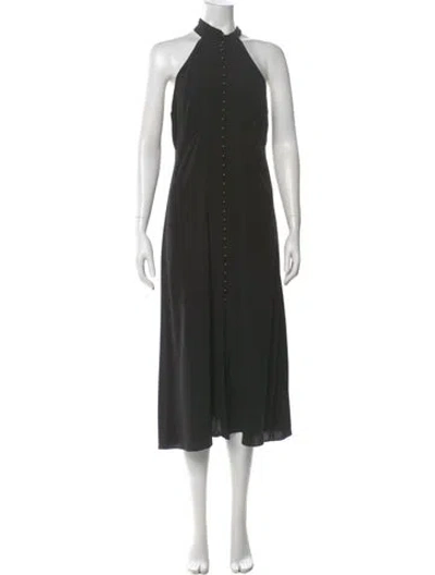 Pre-owned Zimmermann Silk Midi Length Dress In Black