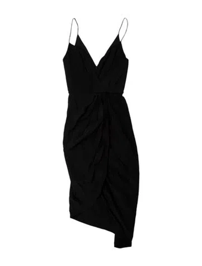 Pre-owned Zimmermann Silk Midi Length Dress In Black