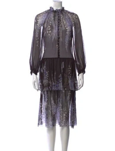 Pre-owned Zimmermann Silk Midi Length Dress In Black