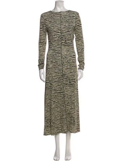 Pre-owned Zimmermann Silk Midi Length Dress In Neutral