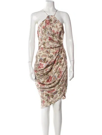 Pre-owned Zimmermann Silk Midi Length Dress In Neutral