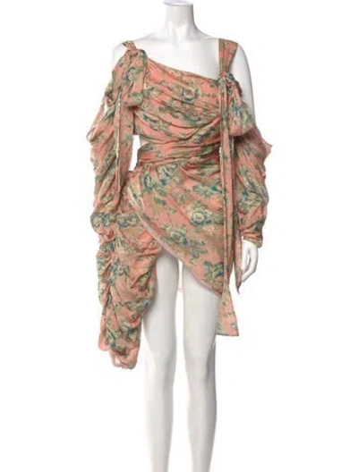 Pre-owned Zimmermann Silk Midi Length Dress In Pink