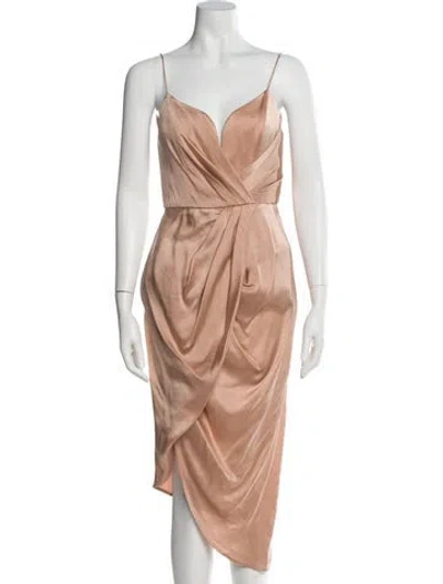 Pre-owned Zimmermann Silk Midi Length Dress In Pink