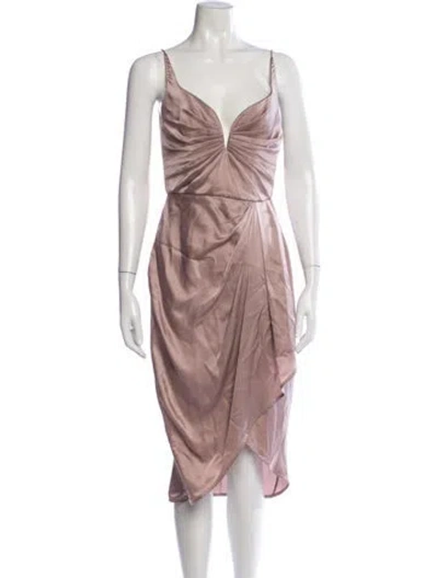 Pre-owned Zimmermann Silk Midi Length Dress In Pink