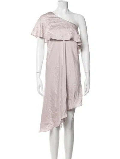 Pre-owned Zimmermann Silk Midi Length Dress In Purple