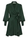 Zimmermann Silk Wrap Mini Dress