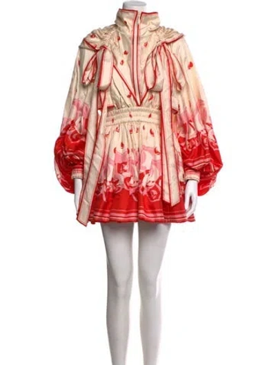 Pre-owned Zimmermann Silk Mini Dress