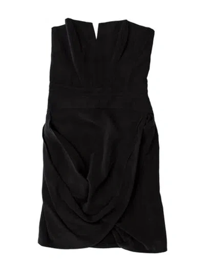 Pre-owned Zimmermann Silk Mini Dress In Black