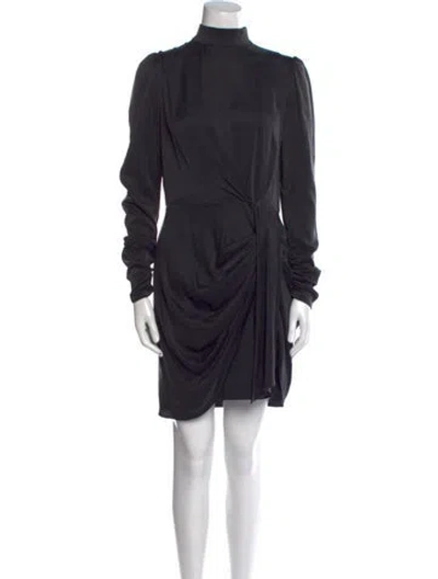 Pre-owned Zimmermann Silk Mini Dress In Black