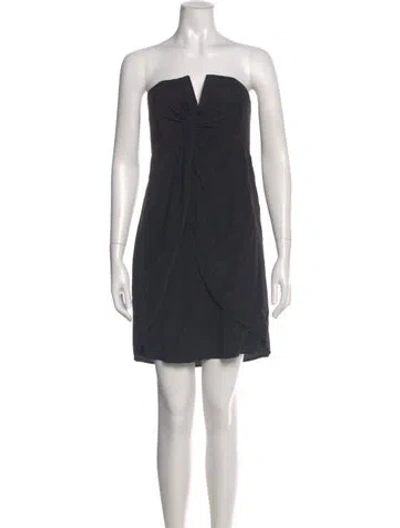Pre-owned Zimmermann Silk Mini Dress In Black