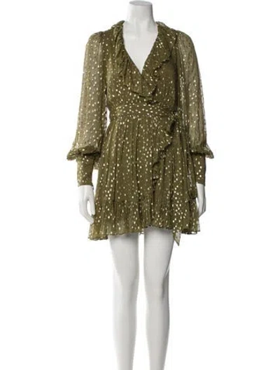 Pre-owned Zimmermann Silk Mini Dress In Black