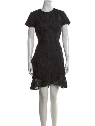 Pre-owned Zimmermann Silk Mini Dress In Black
