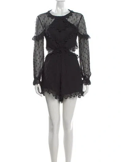 Pre-owned Zimmermann Silk Mini Dress In Black