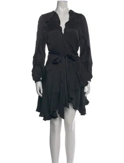 Pre-owned Zimmermann Silk Mini Dress In Black
