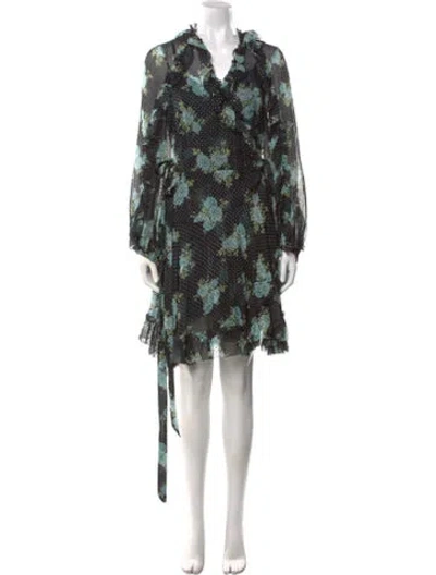 Pre-owned Zimmermann Silk Mini Dress In Blue