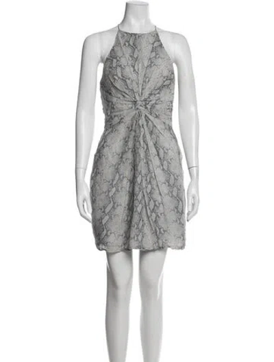 Pre-owned Zimmermann Silk Mini Dress In Blue