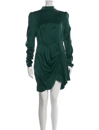 Pre-owned Zimmermann Silk Mini Dress In Green