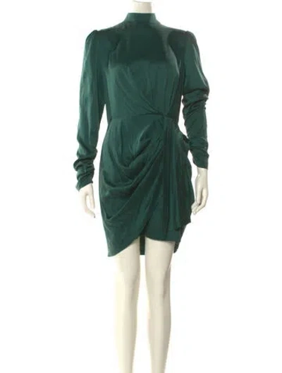 Pre-owned Zimmermann Silk Mini Dress In Green