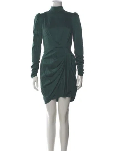 Pre-owned Zimmermann Silk Mini Dress In Green