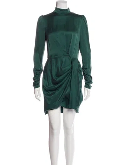 Pre-owned Zimmermann Silk Mini Dress In Green