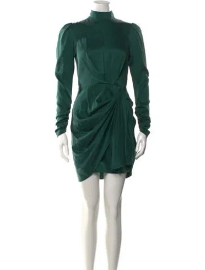 Pre-owned Zimmermann Silk Mini Dress In Green