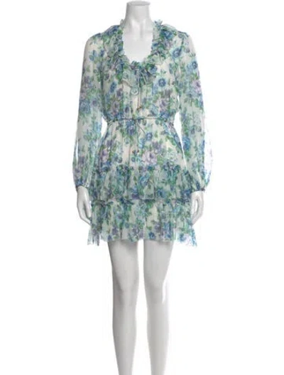 Pre-owned Zimmermann Silk Mini Dress In Multi