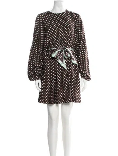 Pre-owned Zimmermann Silk Mini Dress In Multicolor