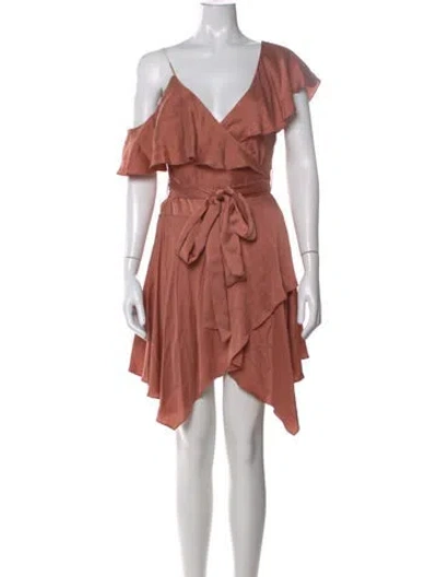 Pre-owned Zimmermann Silk Mini Dress In Neutral