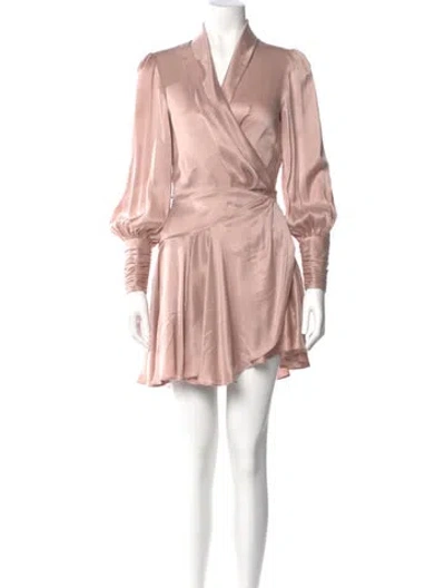 Pre-owned Zimmermann Silk Mini Dress In Pink