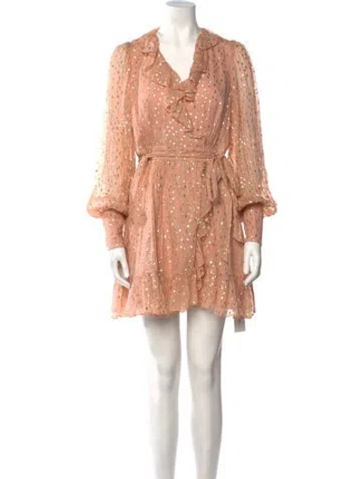 Pre-owned Zimmermann Silk Mini Dress In Pink