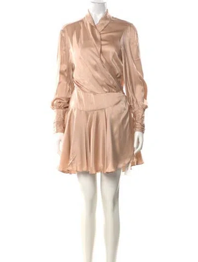 Pre-owned Zimmermann Silk Mini Dress In Pink