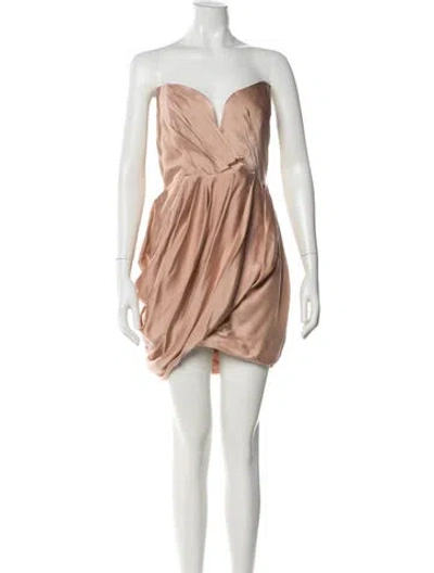 Pre-owned Zimmermann Silk Mini Dress In Pink