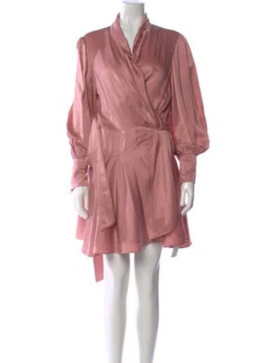 Pre-owned Zimmermann Silk Mini Dress In Pink