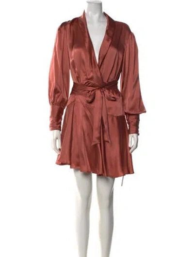 Pre-owned Zimmermann Silk Mini Dress In Pink