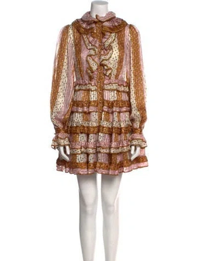 Pre-owned Zimmermann Silk Mini Dress W/ Tags