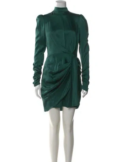 Pre-owned Zimmermann Silk Mini Dress W/ Tags In Green