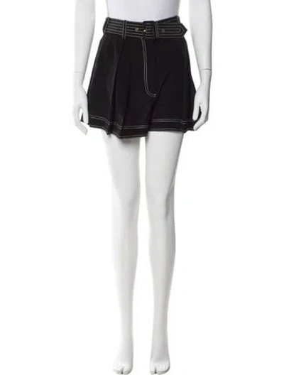 Pre-owned Zimmermann Silk Mini Shorts In Black