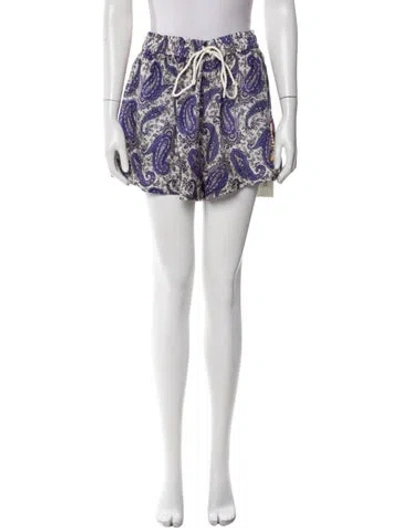 Pre-owned Zimmermann Silk Mini Shorts In Gray