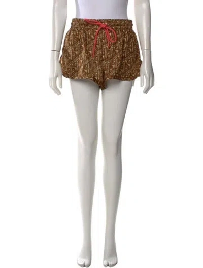 Pre-owned Zimmermann Silk Mini Shorts In Green