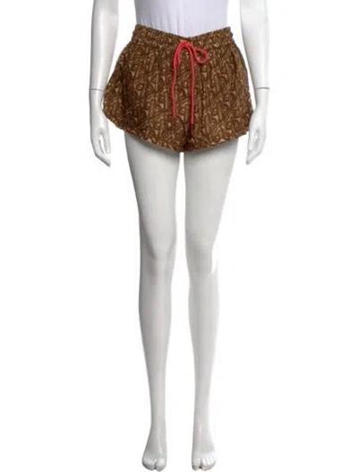 Pre-owned Zimmermann Silk Mini Shorts In Grey