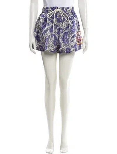 Pre-owned Zimmermann Silk Mini Shorts In Multi