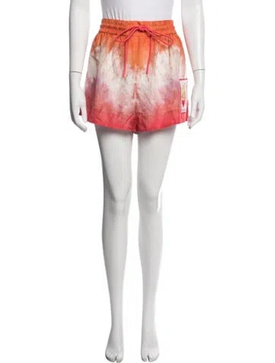 Pre-owned Zimmermann Silk Mini Shorts In Orange