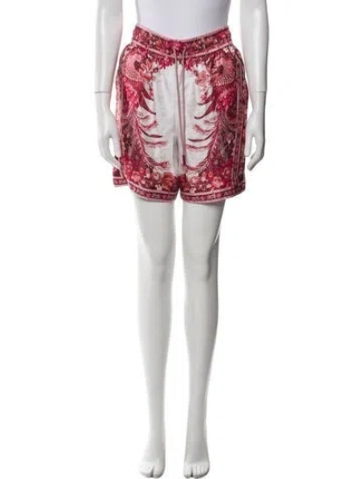 Pre-owned Zimmermann Silk Mini Shorts In Pink