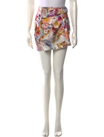 Pre-owned Zimmermann Silk Mini Shorts In Purple