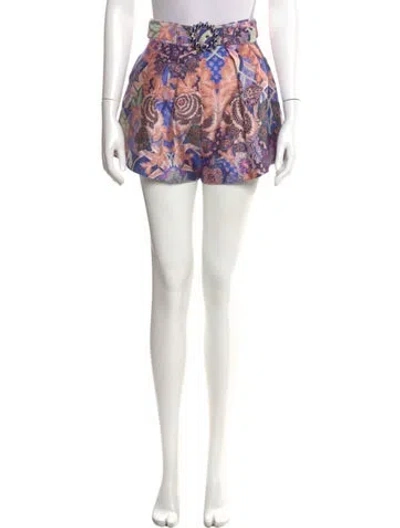 Pre-owned Zimmermann Silk Mini Shorts W/ Tags